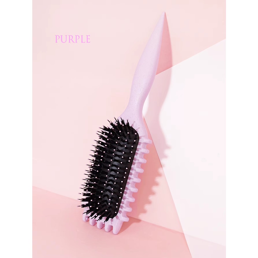 1 Uds. Cepillo de estilismo de definición de cabello rizado, cepillo de pelo para eliminación de arrugas, peine de pelo rizado húmedo enredado, herramienta de estilismo para cabello rizado