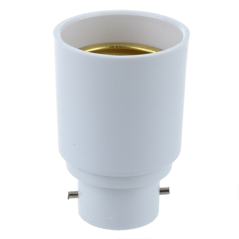 2X E27 Screw to B22 Bayonet Base Light Lamp Bulb Adapter Converter Socket Base