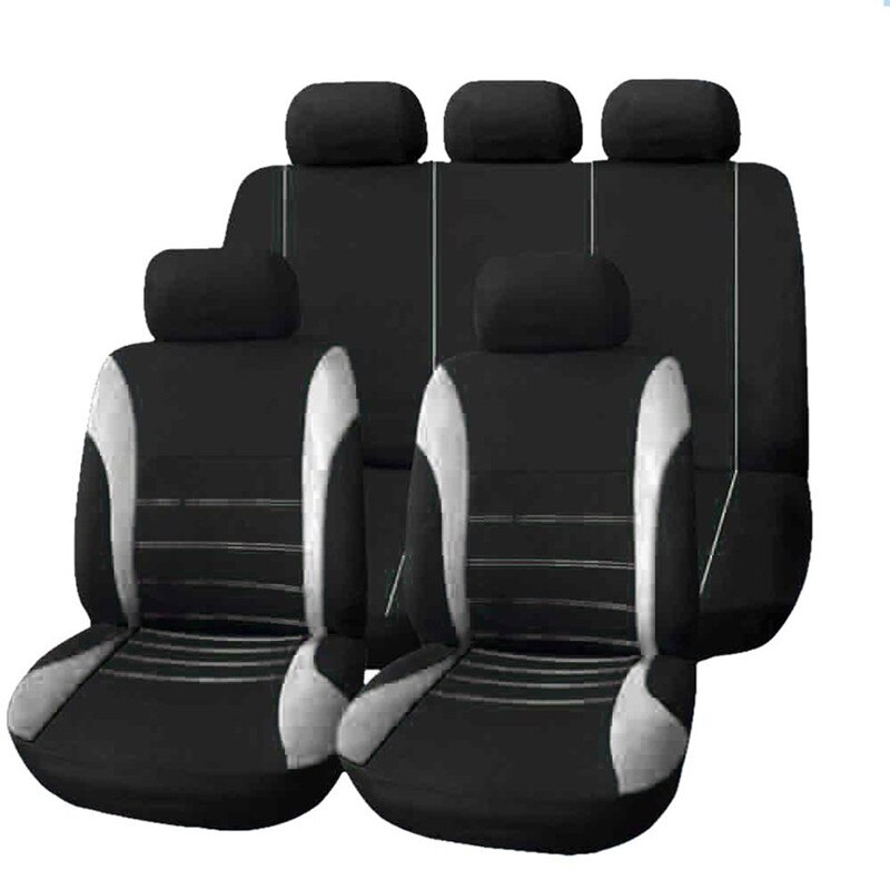 Ynooh auto stoelhoezen voor dacia duster logan dokker sandero stepway covers voor voertuig seat protector accessoires: Grijs