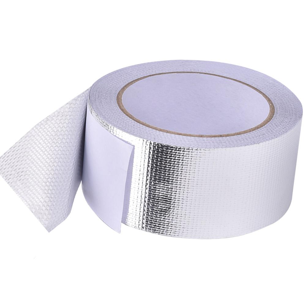 20m x 5cm Fiberglas Wärme Reflektierende Band Silber Hohe Temperatur Wärme und Klang Schild wickeln Band Thermische Isolierung Band Auspuff