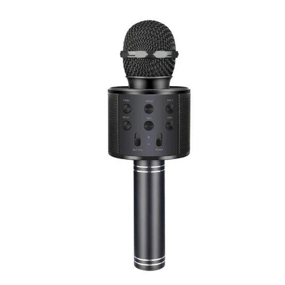 Micrófono de Karaoke nacional portátil, teléfono móvil, Karaoke, micrófono condensador inalámbrico, máquina de Audio: 858 cool black