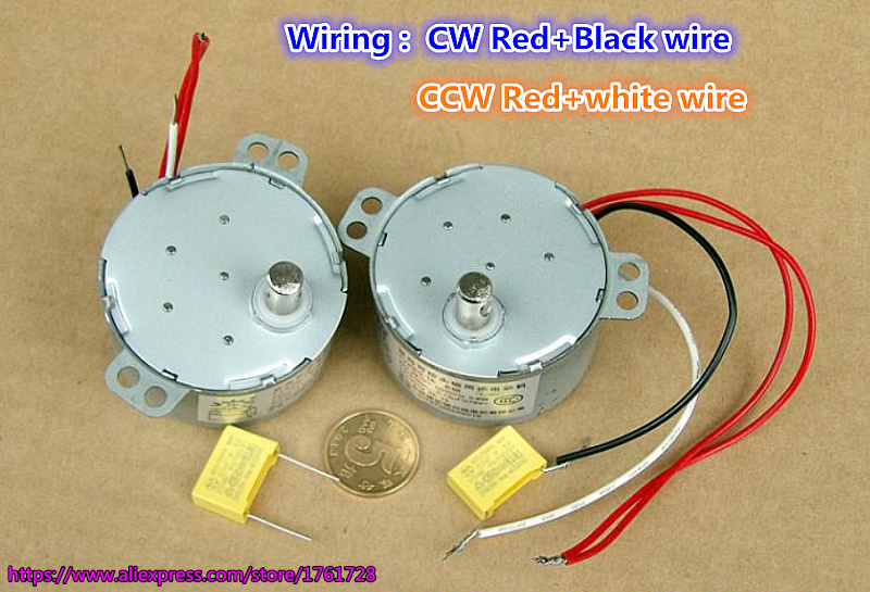 Diameter 50mm 50KTYZ Permanent magnet synchronous motor 220V 2.5RPM 0.6W AC motor low noise ~