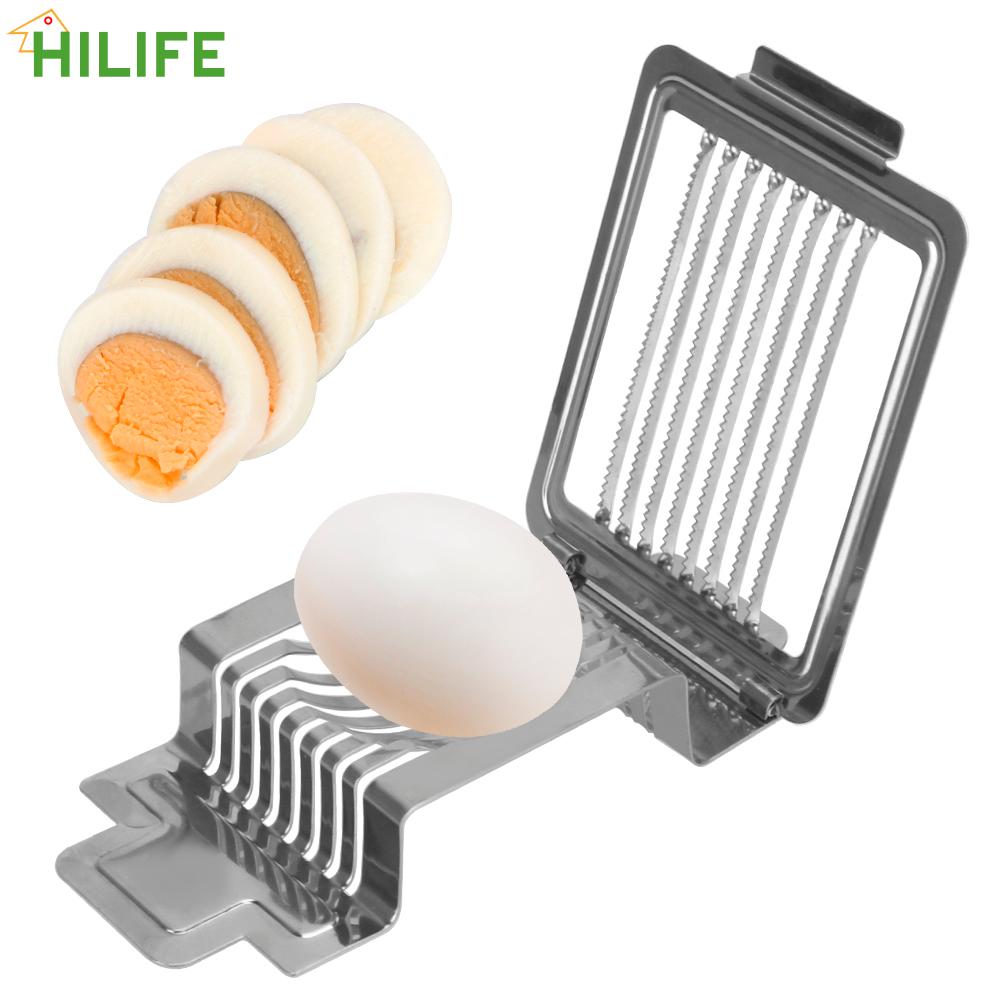 Kitchen Tools Egg Slicer Stainless Steel Boiled Egg Slicer Section Cutter Egg Cutter Multifunctional Fruit Slicer