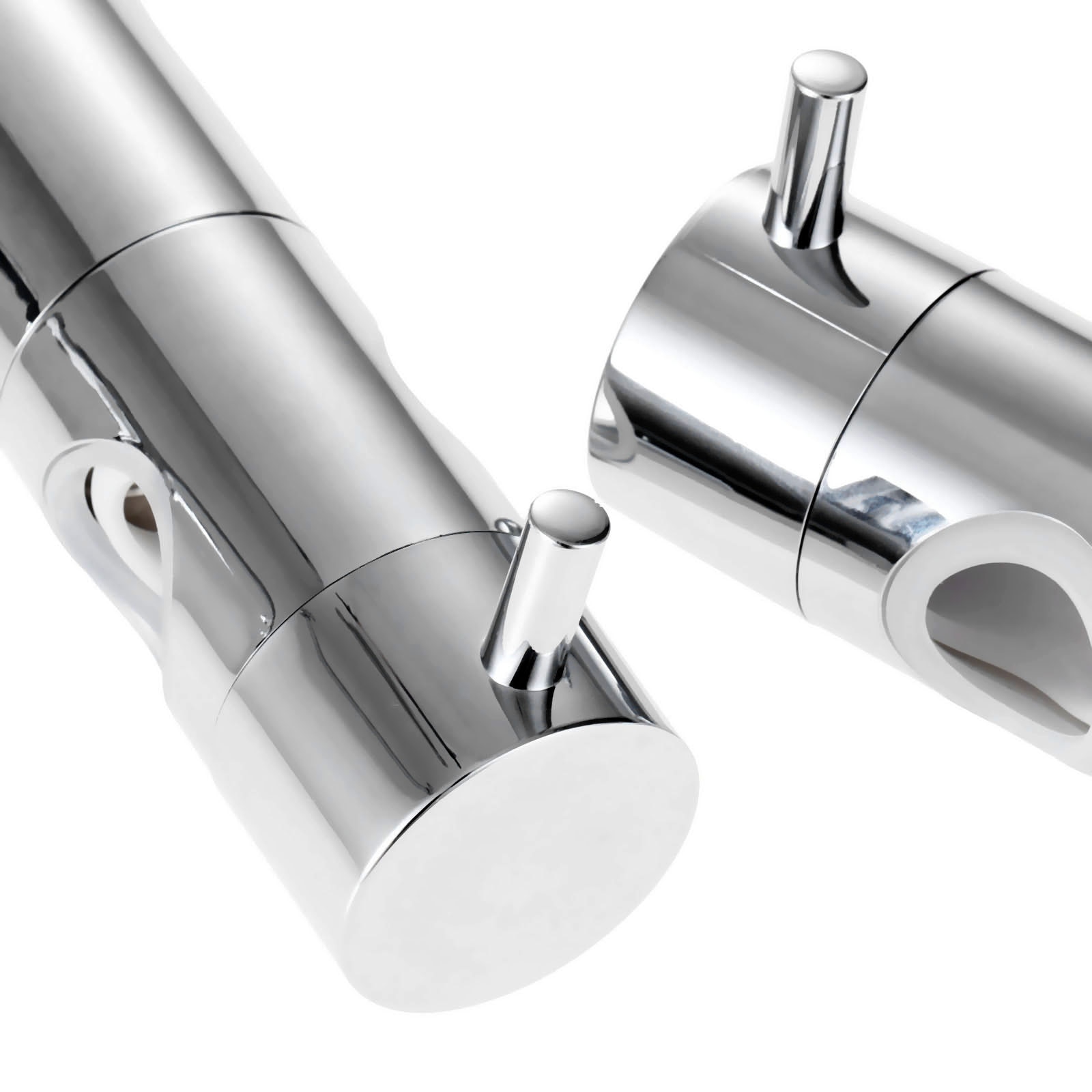 Hand Held Shower Head Holder for 22/25mm Slider Bar Height Angle Adjustable Sprayer Holder Shower Rod Replacement Parts