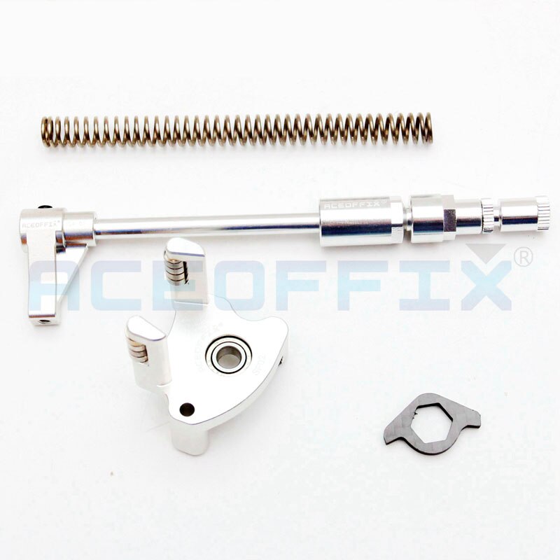 Aceoffix bicycle derailleur set chain pusher spring for Brompton folding bike 2-7 speeds: silver