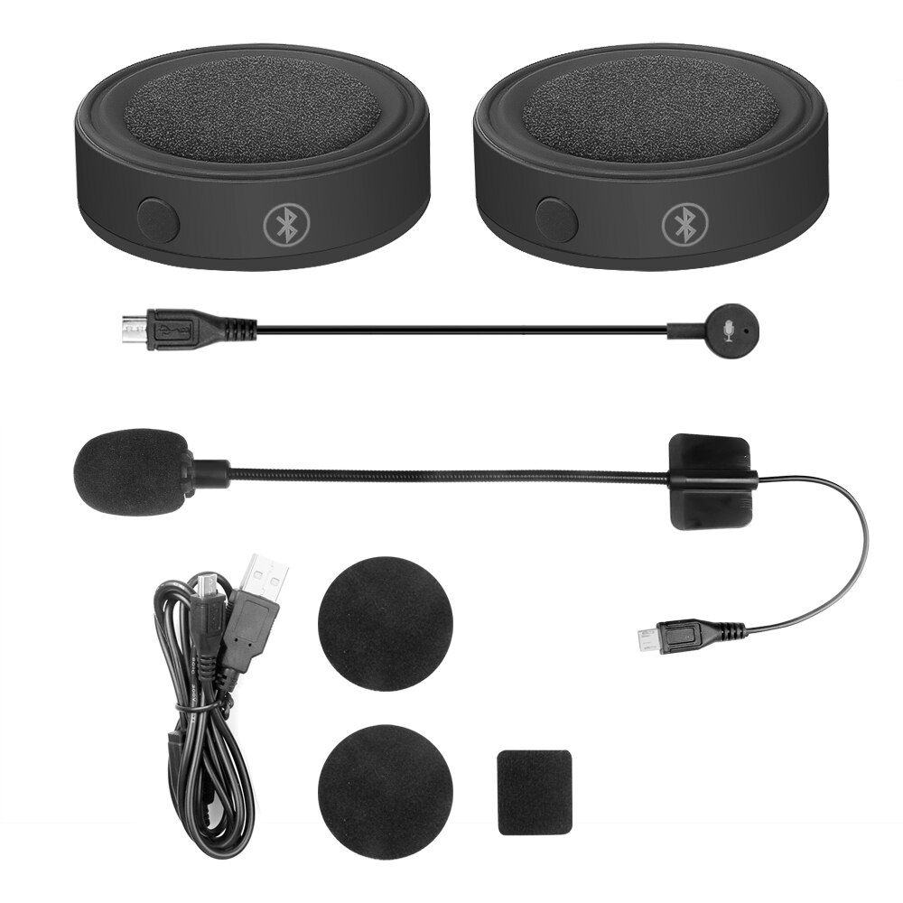 Khptop Motorradhelm Bluetooth Motorrad Helm Bluetooth Headset, doppelte Geräuschunterdrückung Helm Kopfhörer Starke Bass/IPX6 wasserdichte Kopfhörer Lautsprecher Kompatibel Alle Helme 1000mAh Khptop Motorradhelm Bluetooth Motorrad Helm Bluetooth Headset, doppelte Geräuschunterdrückung Helm Kopfhörer Starke Bass/IPX6 wasserdichte Kopfhörer Lautsprecher Kompatibel Alle Helme 1000mAh