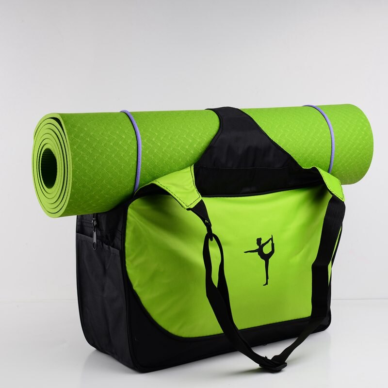 48*24*16cm Multifunctional Cothes Yoga Backpack Yoga Mat Waterproof Yoga Bag Backpack (No Yoga Mat): Green