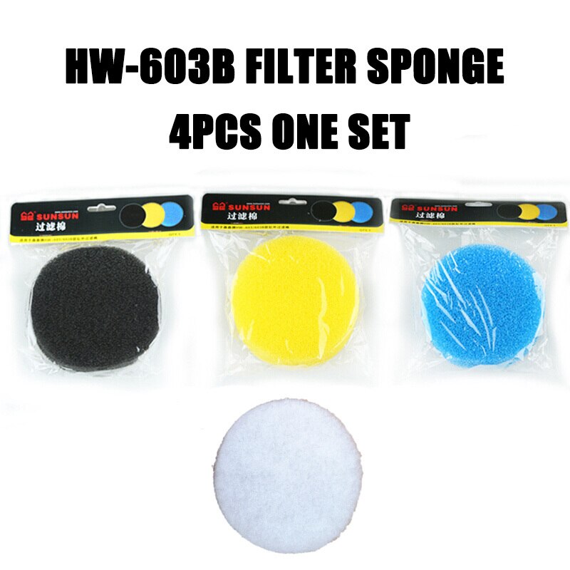Filtro de esponja gruesa para acuario, Filtro externo medio fino para HW-603 SUNSUN, HW-603B, 12,5 cm x 4,5 cm: 4pcs