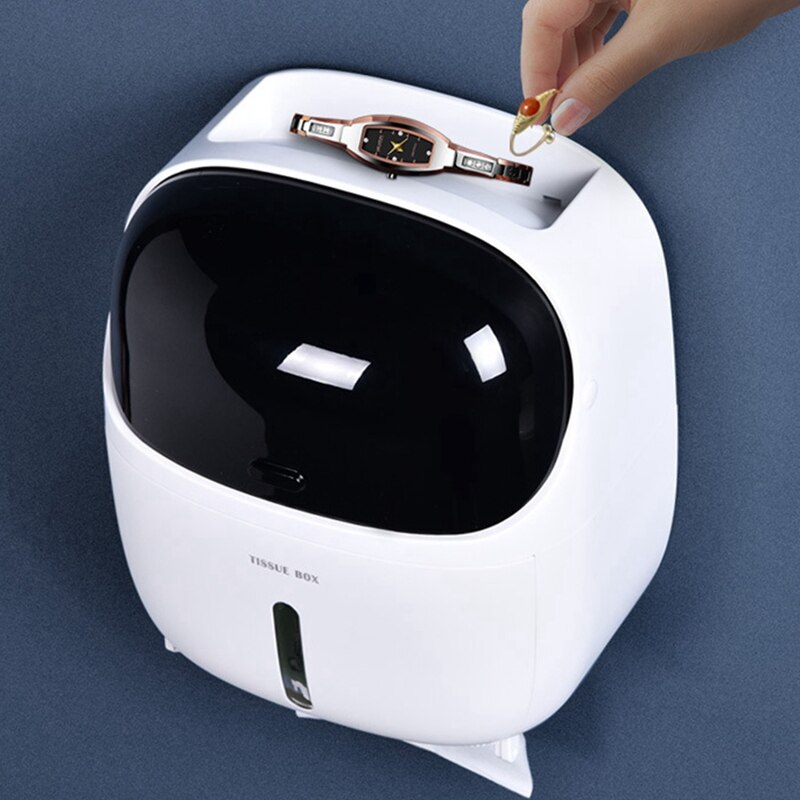 Toiletpapierhouder houder voor toiletpapier badkamer toiletpapier opbergdoos toiletrolhouder robotvorm