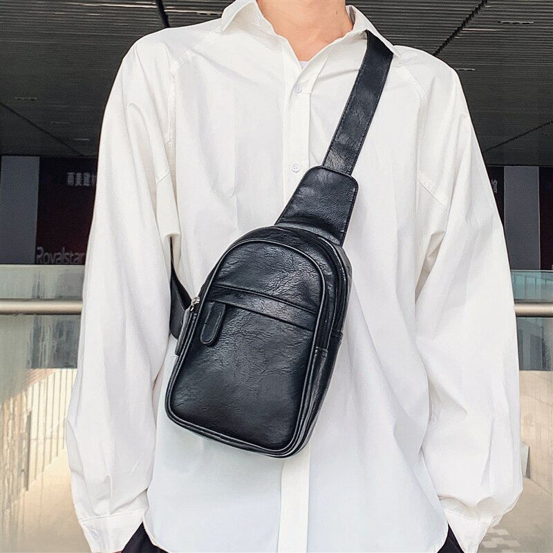 Bolso de pecho de Pu para niñas, bandolera informal con Diagonal, bolsa para deportes al aire libre