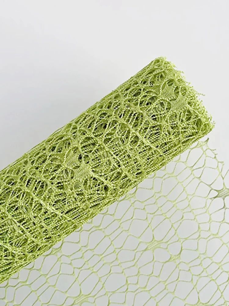 Papier d'emballage de fleurs en maille, filet creux irrégulier, papier pour Bouquet Floral, feuille d'emballage de fleurs fraîches, fournitures d'emballage pour fleuriste: Clair