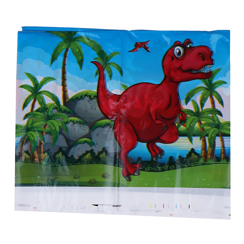 1 Stks/pak Dinosaurus Thema Tafelkleden Dinosaurus Thema Wegwerp Plastic Tafelkleden Dinosaurus Thema Tafel Dekken