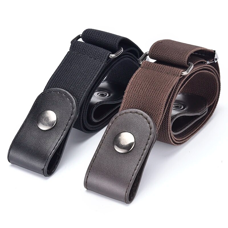 2pcs Adjustable Stretch Elastic Waist Band Invisible Belt Buckle-Free Belts for Women Men Jean Pants Dress No Buckle Easy ToWear: Other