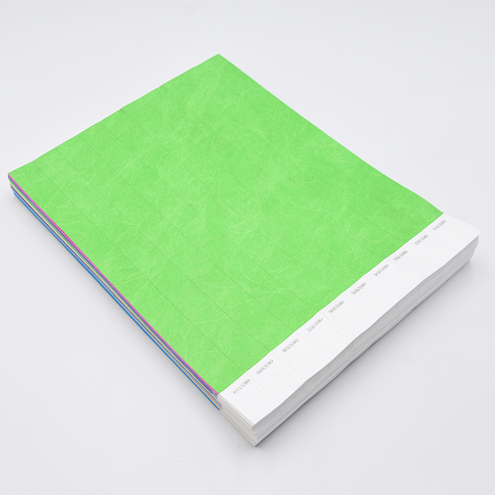 3/4 inch Tyvek digitale serienummer armband, feestspeeltuin en andere activiteiten dragen 1000 prachtige gekleurde polsbandjes