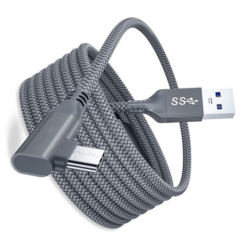 5M Câble de Chargeur pour Oculus Quest 2 Lien Casque USB 3.0 Type C Ligne De Données Transfert Type-c à USB-A Cordon Accessoires VR