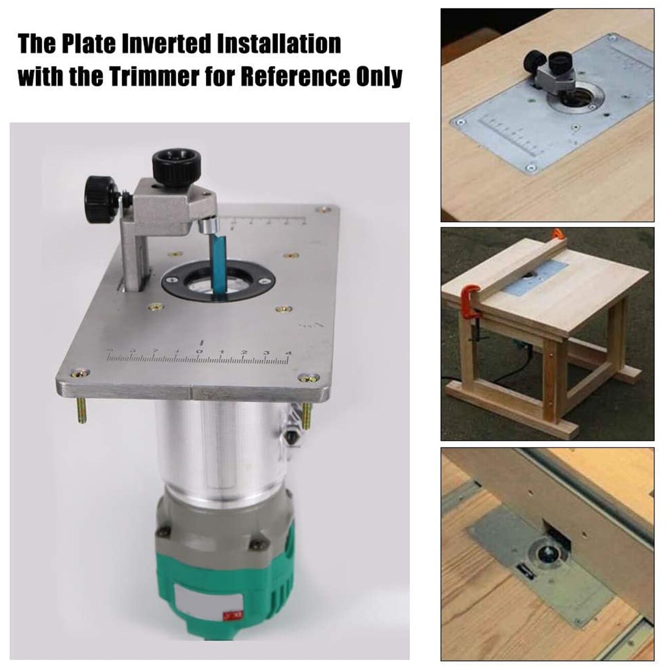 1 Set Multifunctional Aluminium Router Table Insert Plate Woodworking Benches Wood Router Trimmer Models Engraving Machine Tools