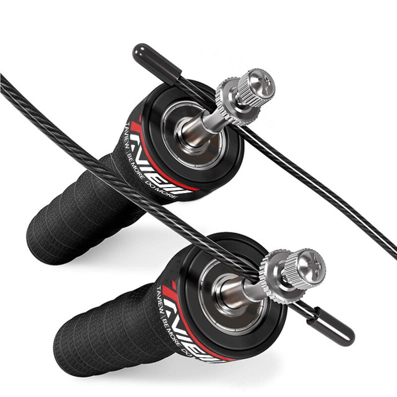 Cuerdas de salto pesadas Crossfit saltar velocidad cuerda con rodamientos de bolas de Cable de velocidad Extra Mango antideslizante para doble unders