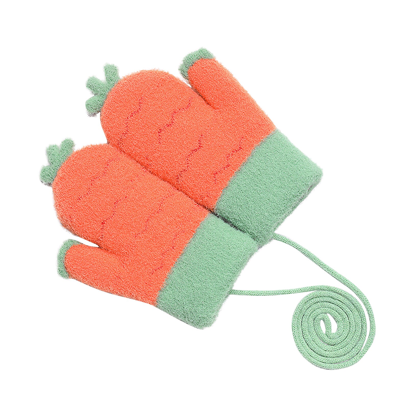Neuheit freundlicher Handschuhe Karikatur Volle Finger warm Verdicken Fäustlinge Winter Handschuhe Windschutz Handschuhe Für 6-10 Jahre 15x15cm Перчатки: D
