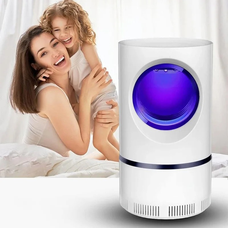 Lámpara eléctrica antimosquitos, atractivo para interiores, trampa para moscas para mosquitos, Mini trampa para mosquitos, lámpara de luz de succión