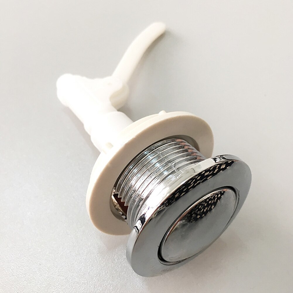 Push Button Dual Flush Toilet Cistern Press Type Spring Loaded Easy Install Electroplated Hardware Plumbing Durable Replacement