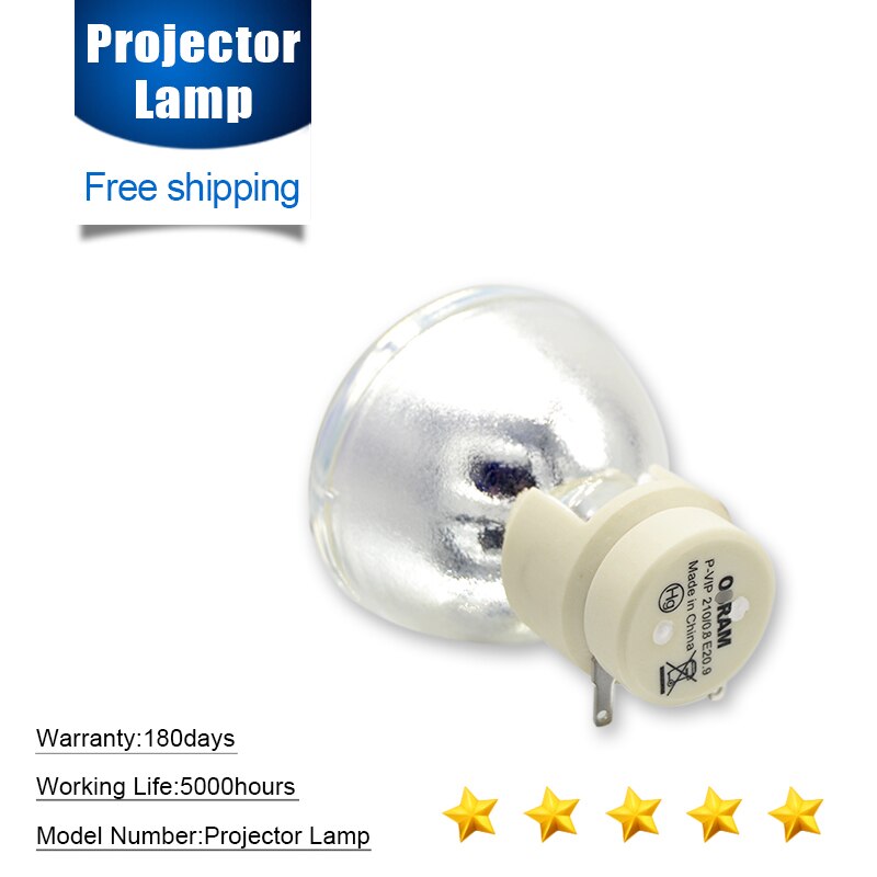 5J.JEL05.001 Vervanging Lamp P-VIP 210/0.8 E20.9 Fit Voor Benq TH670 Met 180 Dagen Garantie