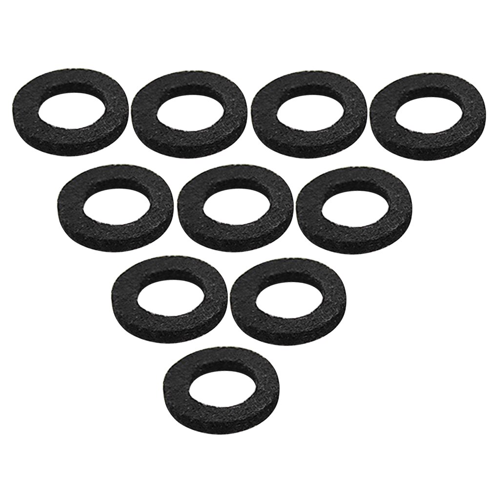10pcs Trumpet Valve Felt Washers Cushion Pad Trumpets Musical Instrument Accessory (Black): Black