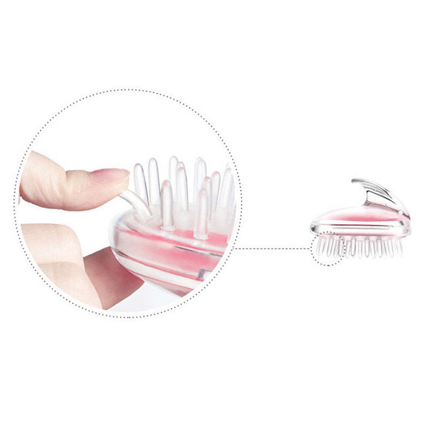 Mjuk silikon schampo hårbotten dusch kroppstvätt hår massage massage borste kam bad spa bantning styling verktyg hem badrum