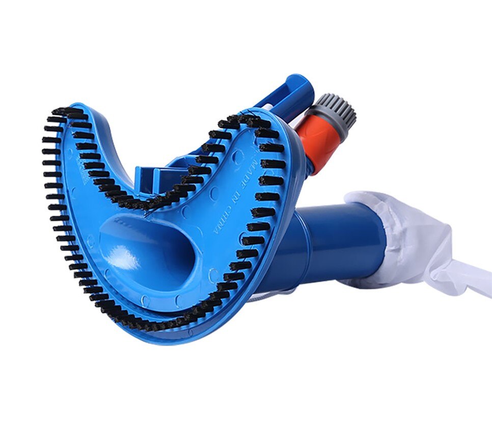 Mini Jet Swimming Pool Vacuum Cleaner Floating Objects Suction Fountain Pond Head Vacuum Brush Cleaner Cleaning Tools 1 set: US