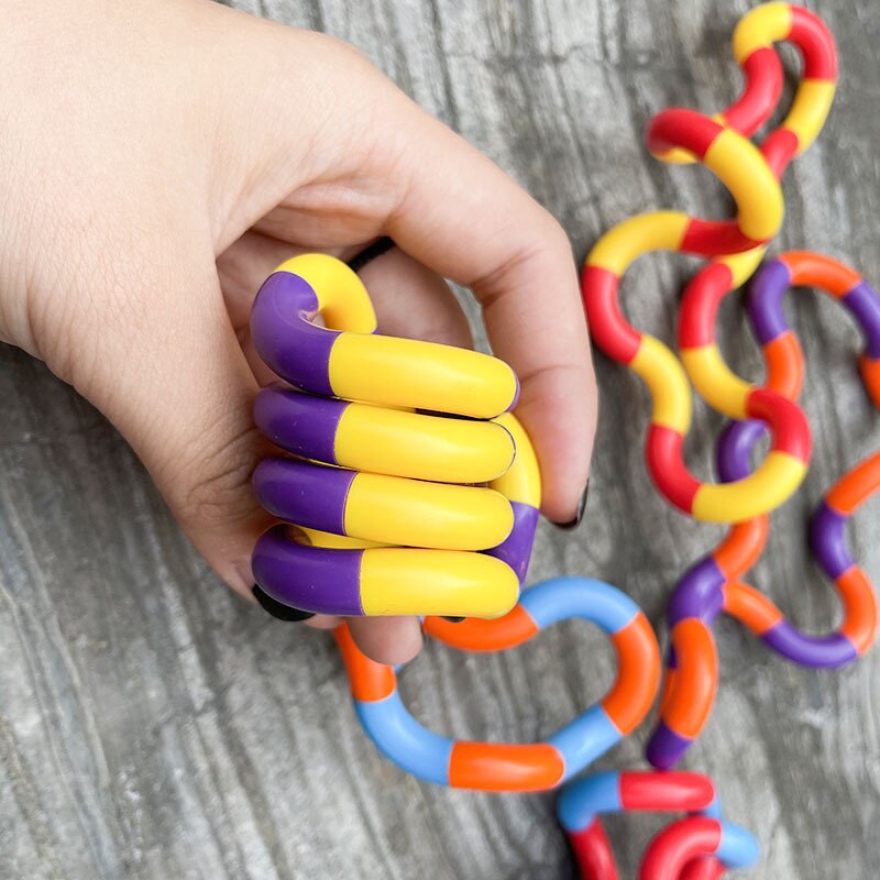 Anti Stress Toys Fidget Tangele Twist Stress Toy Adult Decompression Child Deformation Tangle Rope For Stress Anxiety: 6