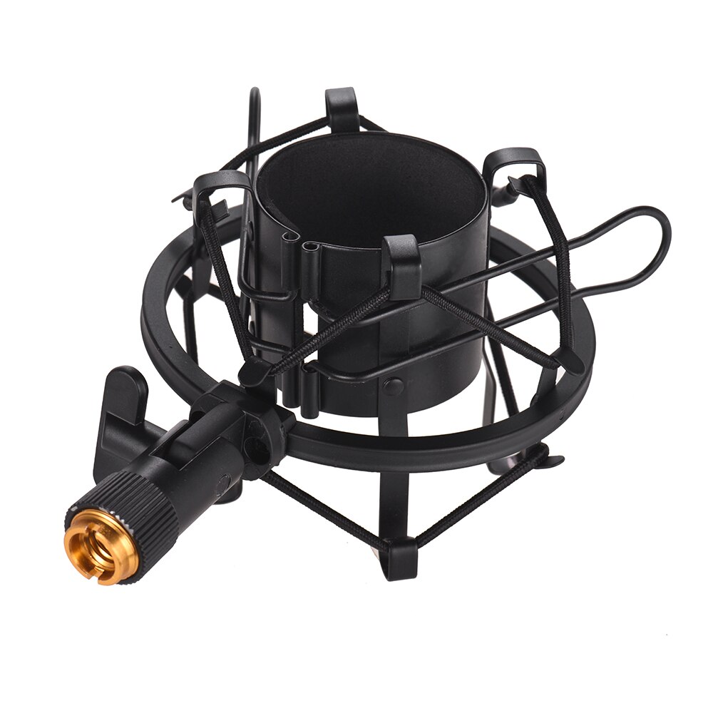 Univerdal Condenser Microphone Mic Shock Mount Holder Anti-vibration Recording Studio Microphone Stand Shock Mount Metal