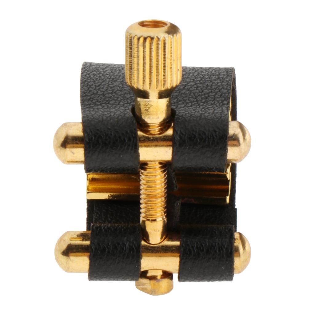 Ligature Fastener Clip PU Leather Compact Durable for Alto Tenor Soprano Sax: style 5