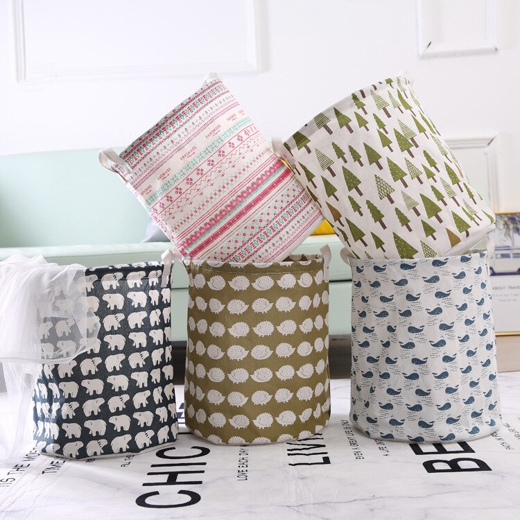 1PC pliable panier à linge grande capacité panier à linge vêtements rangement organisateur seau Homehold sac de rangement