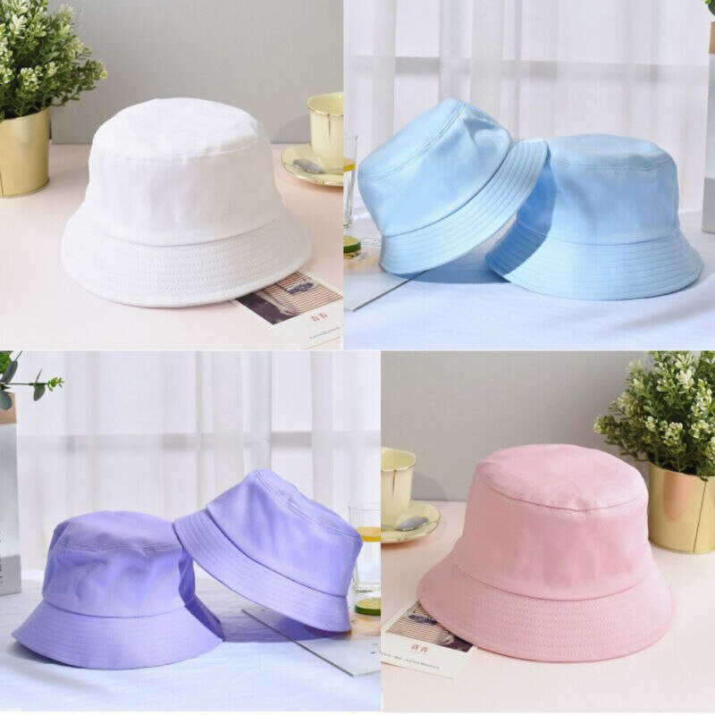 Soleil chapeaux garçon fille été seau chapeau Bush enfant en bas âge enfants 2-13 ans enfants été soleil Bonnet chapeau seau chapeau mignon couleur bonbon