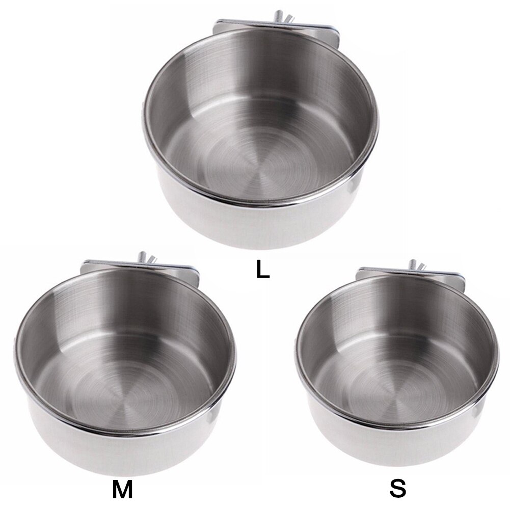 Automatic Feeders Cage Cup Bird Feeder Bowl For Chickens Rabbits And Birds 8 Ounce Hanging Wire Cage Feed And Water Solution