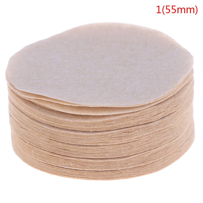 100Pcs Koffie Maker Vervanging Filters Papier Voor Aeropress Koffie: 55mm