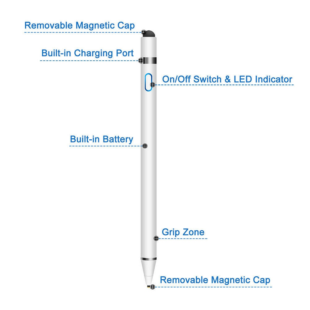 Lápiz Stylus activo para iPad, Apple Pencil 1, 2, IOS, tableta Android, iPad, Huawei, Samsung, Xiaomi