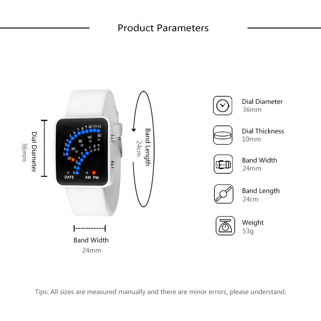 Quartz armbandsur herr lyx herr digital led sportklocka herr utomhus elektronisk klänning klocka relogio masculino klocka