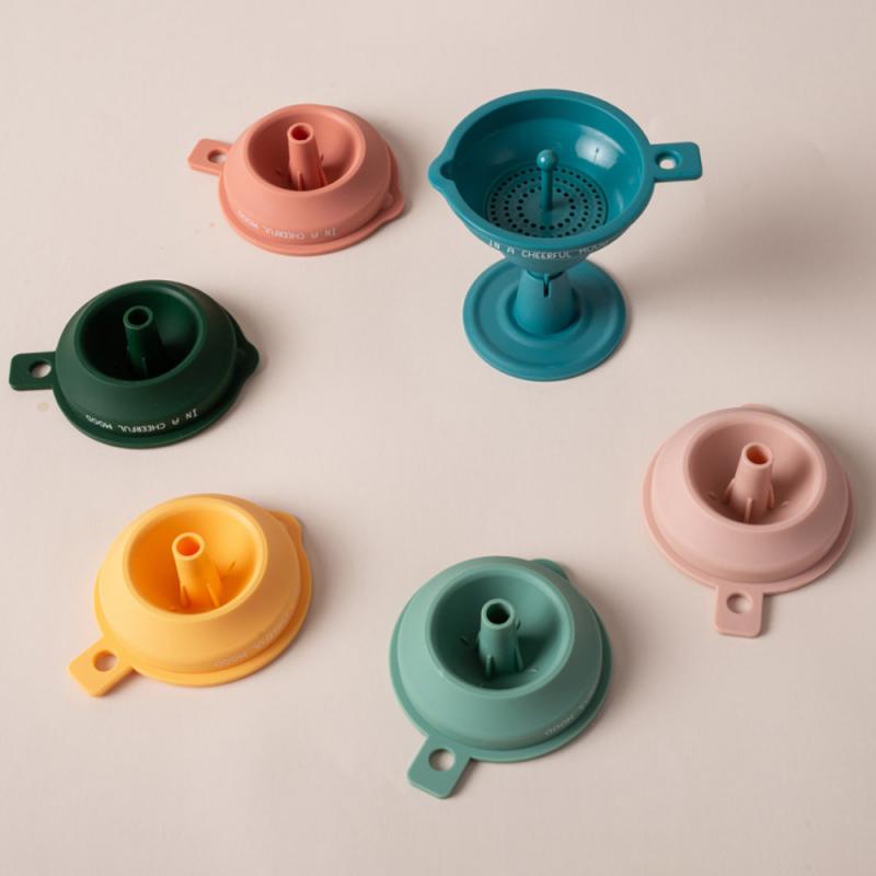 Funnel Silicone Folding Funnel Kitchen Household Multifunctional Mini Folding Oil Funnel Wine Funnel Trumpet