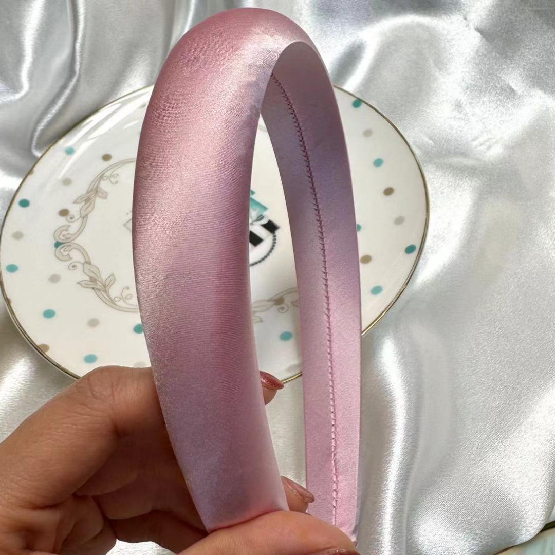 100% faixas de cabelo de seda amoreira esponja aros de cabelo para mulheres impressão geométrica melhores acessórios de cabelo moda artesanal