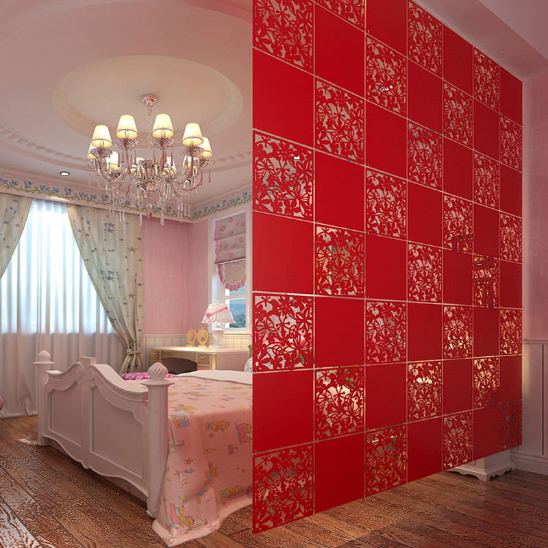 40x40cm Butterfly Hanging Screen Partition Entrance Door Living Room Bedroom TV Background Wall Stickers Hollow Window