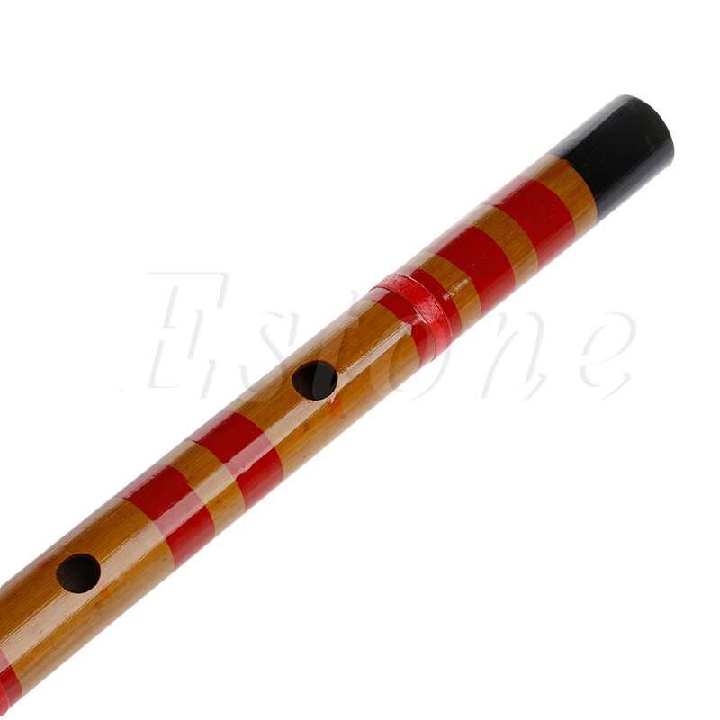 Traditionele Lange Bamboe Fluit Klarinet Student Muziekinstrument 7 Gat 42.5 cm