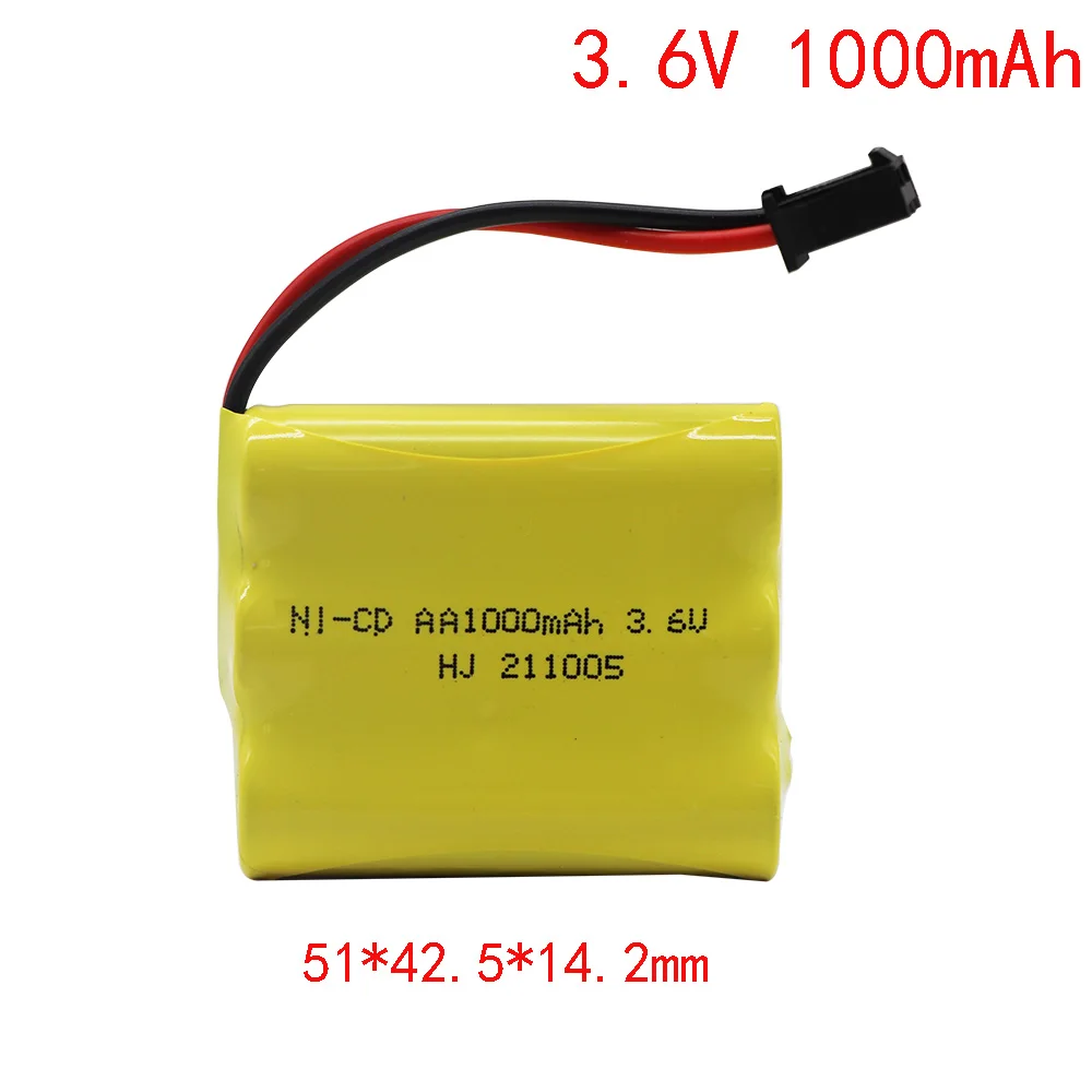 4.8 V/6 V/7.2 V Ni-CD Batterij Oplaadbare Batterij AA Batterij Gebruikt voor Speelgoedauto Dump Truck Vierwielaandrijving Legering Klimmen Auto: Rood