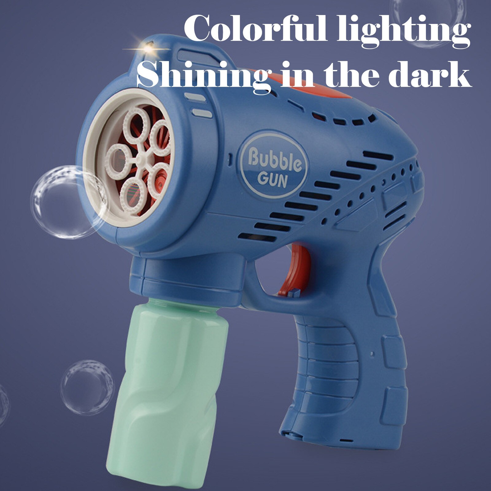Ruimte Bubble Machine Voor Zomer Speelgoed, Outdoor Activiteiten, Pasen En Verjaardagscadeaus, kinderen Elektrische Licht Vijf-Gat F4 *