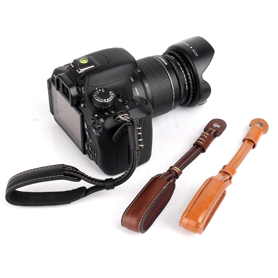 Correa para cámara de piel sintética, empuñadura de muñeca para cámara de mano para Canon EOS 5D Mark III IV 7D 6D II 200D 100D 80D 77D 70D 60D M100 M50 M6