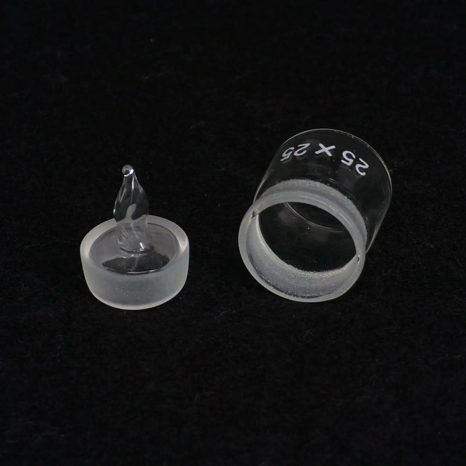 25x25mm Diameter x Height Lab Glass Weighting Bottle with Ground Glass Stopper
