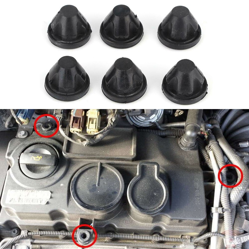 6pcs Washer Cover Engine Cover Grommet Washer Gasket 03G103184C 03G 103 184 C 03G103184 C For Bora For Golf