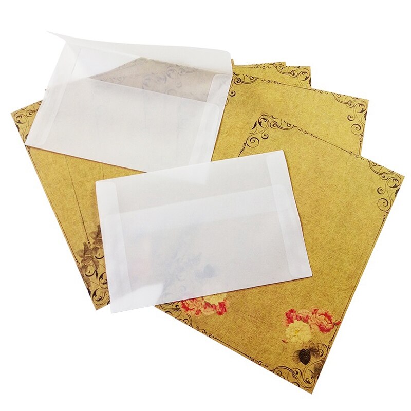 100Pcs/Lot Blank Translucent Vellum Envelopes Diy Multifunction Card Envelope