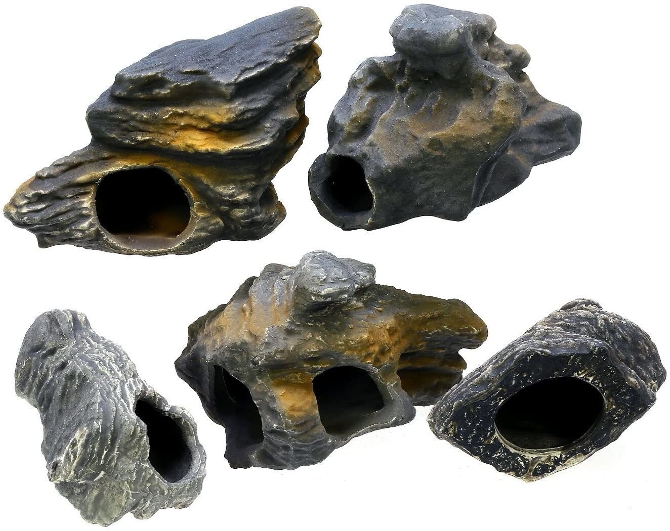 Up Cichlid Stones Keramische Aquarium Rock Cave Decoratie Voor Fish Tank Ornament Cave Decor 5 Maten