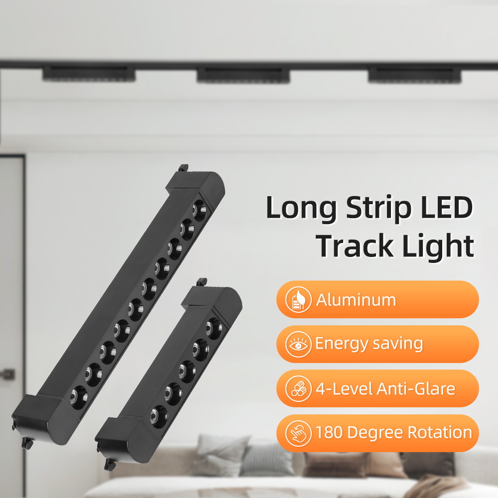 LED Flutlicht Lange Streifen Schienenlicht Für Decke AC85V-265V Downlight Schiene setzt10W 20W Zauberstab Lampe LED Spur Rrail kleidung Einkaufen