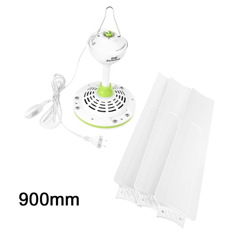 AC 220V 15.7 to 41 inch Silent Ceiling Fan Mute Electric Hanging Fan with Switch for Dining Living Room Home Bed Dormitory: 90cm